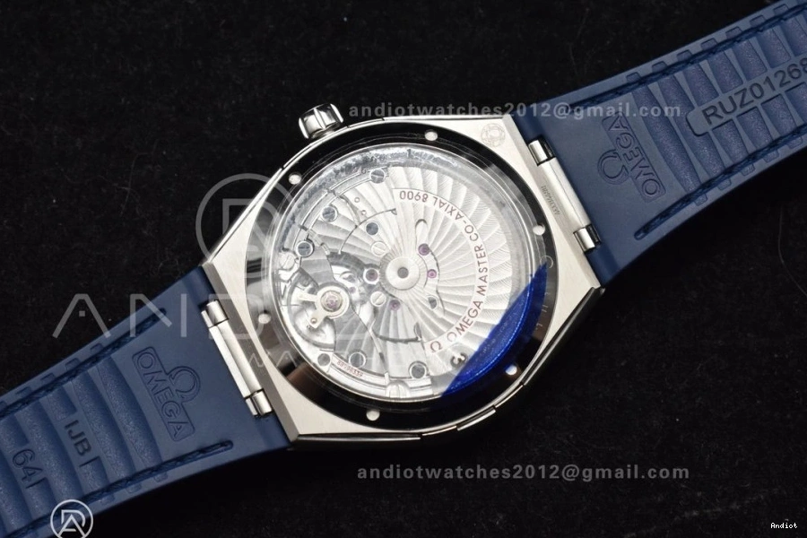 VSF Clone Edition Strap Ceramic Gummy Dial SS Blue Blue A8900 on Blue 1:1 Best Super Constellation 0217